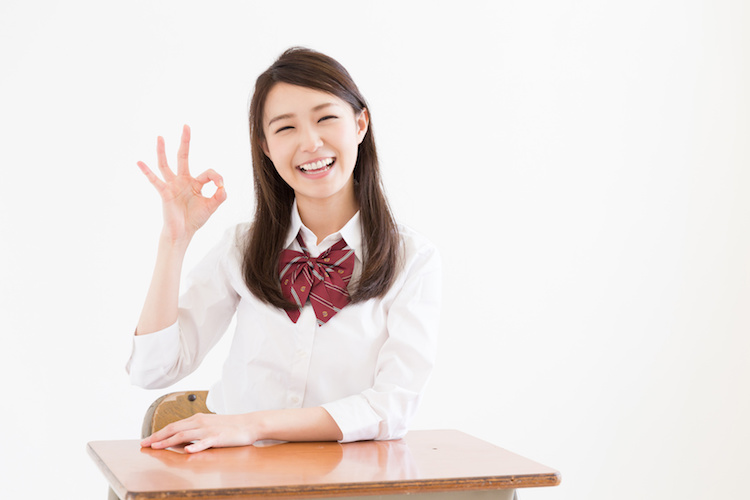 japanese girl student desk ok