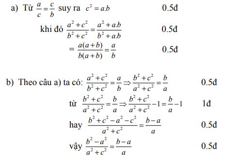 frac{{{a^2} + {c^2}}}{{{b^2} + {c^2}}} = frac{a}{b}