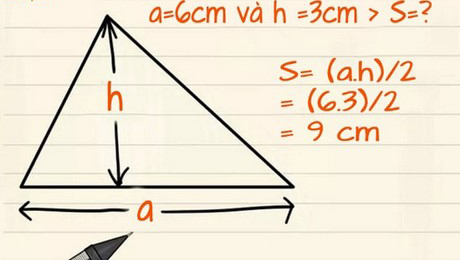 Cách tính diện tích và chu vi hình tam giác