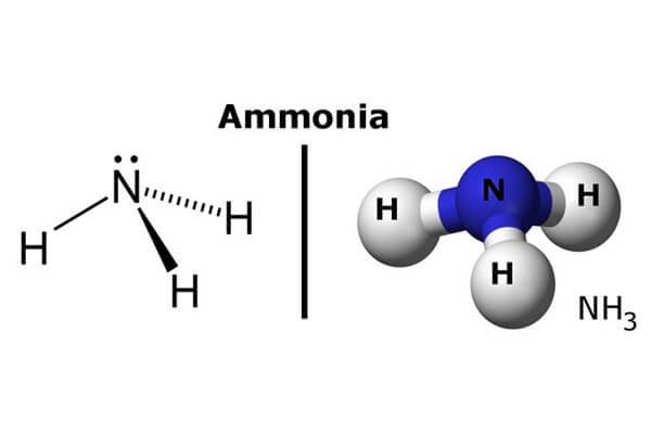 Công thức hoá học của Amoniac
